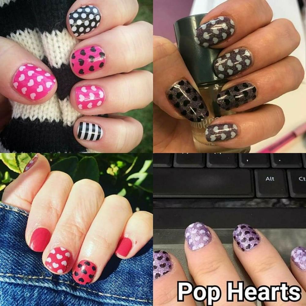 Jamberry Nail Wrap - Pop Heart
